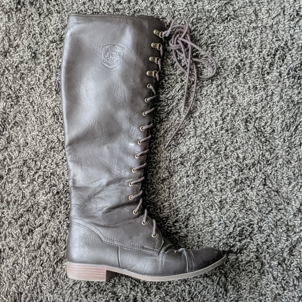 Rocket Dog Knee High Combat Boots